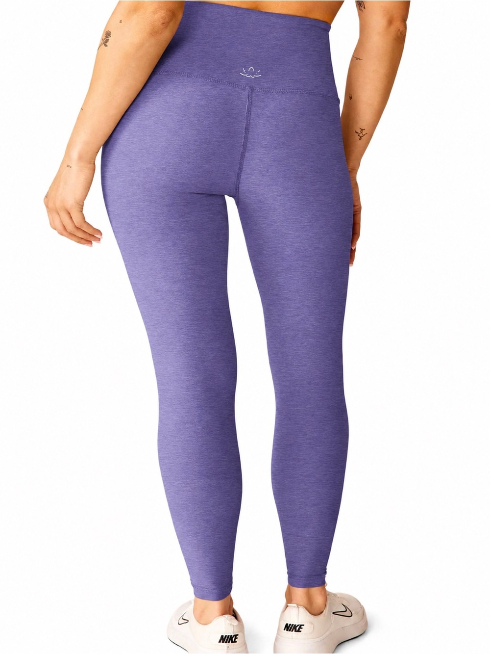 Beyond Yoga Caught In The Midi High Waisted Leggings Purple Heathered Medium